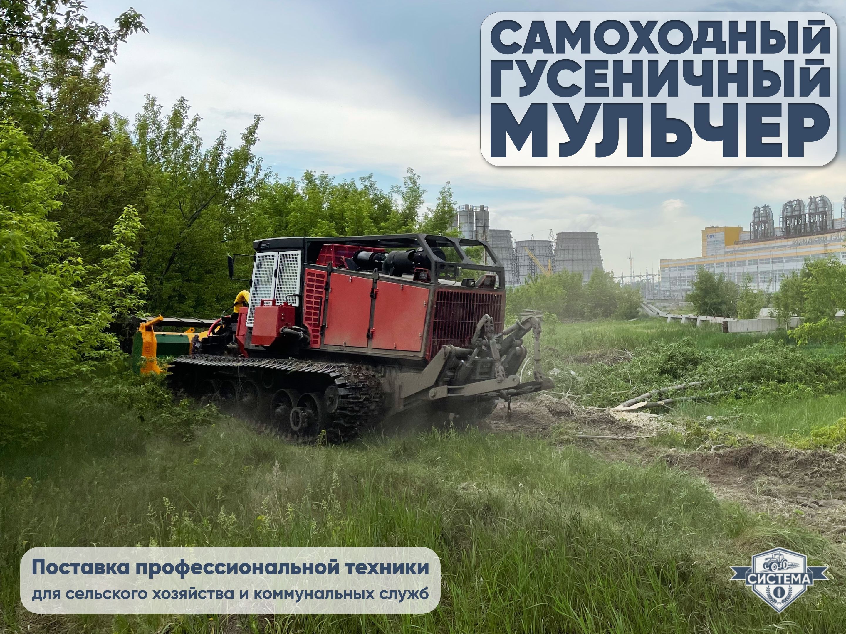 Самоходный гусеничный мульчер на базе ТЛП 4М (Алтай)