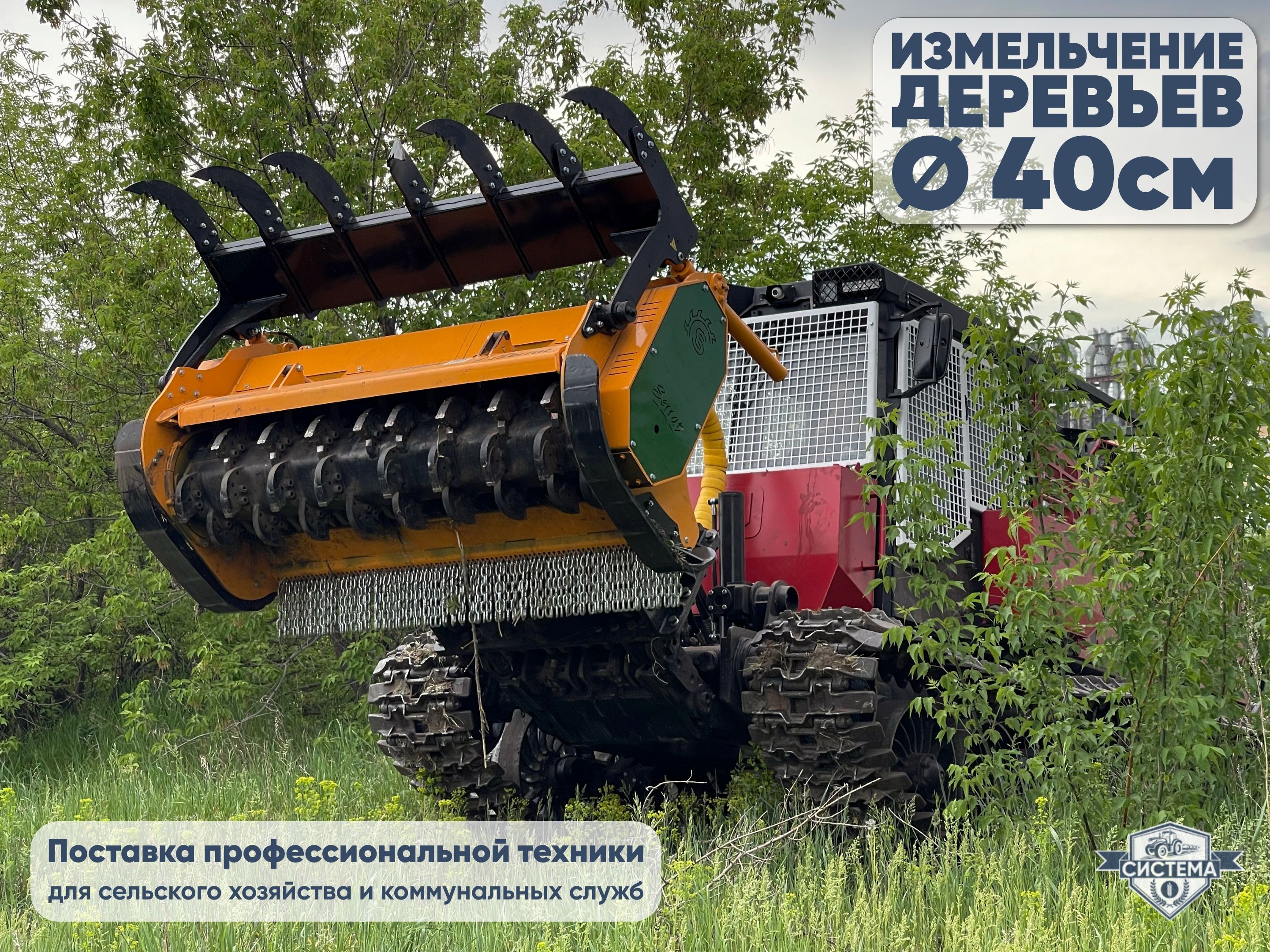 Самоходный гусеничный мульчер на базе ТЛП 4М (Алтай)