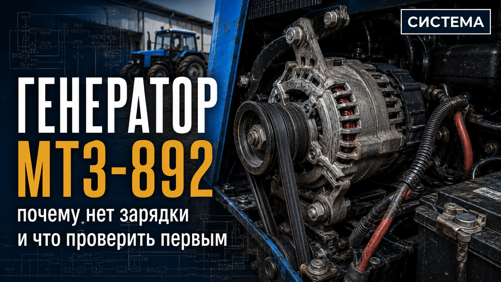 Генератор МТЗ-892: почему нет зарядки и что проверить первым