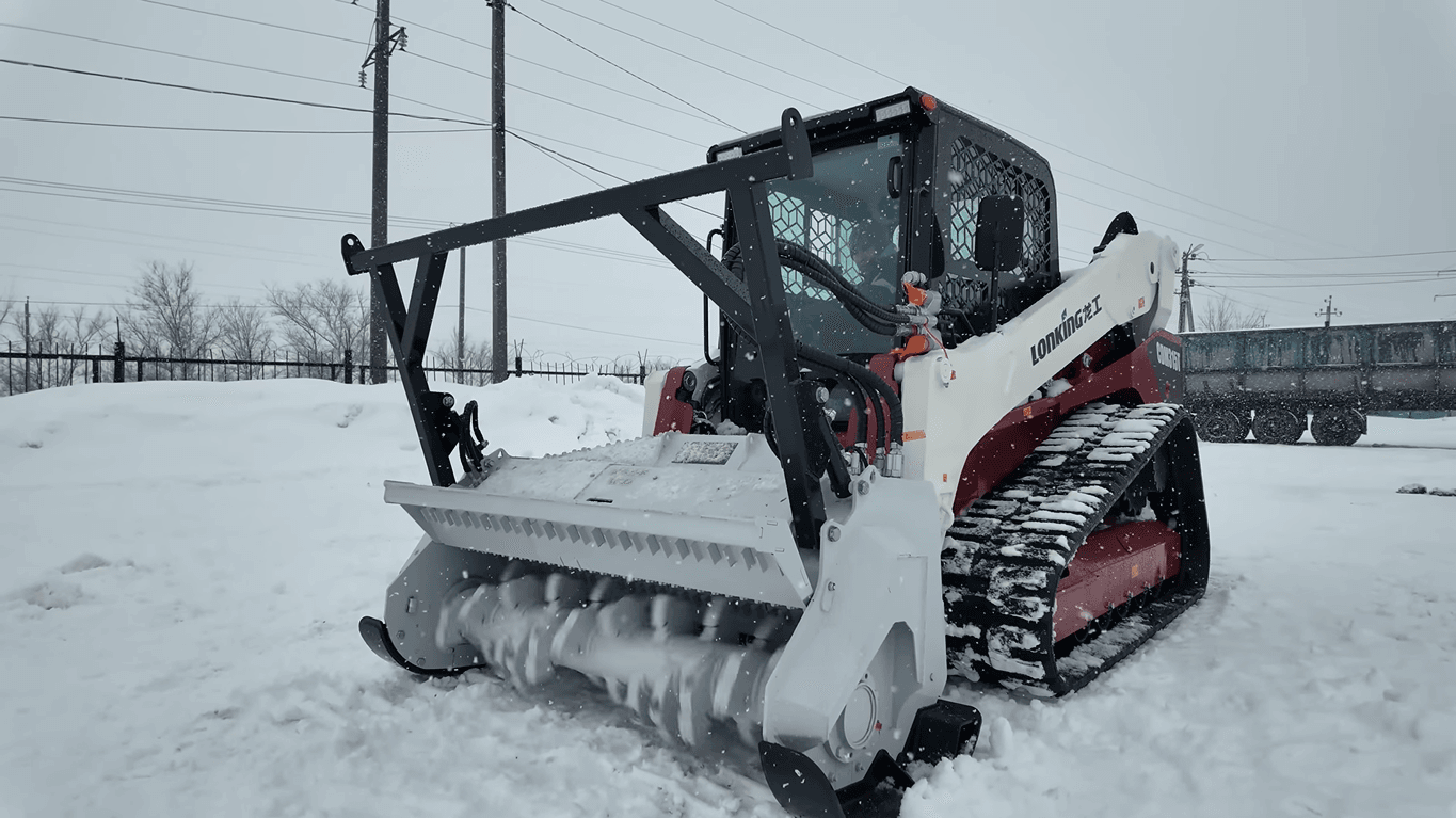 Минипогрузчик с мульчером только для ровных участков