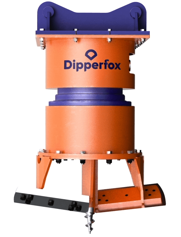 Измельчитель пней Dipperfox для экскаватора (корчеватель)