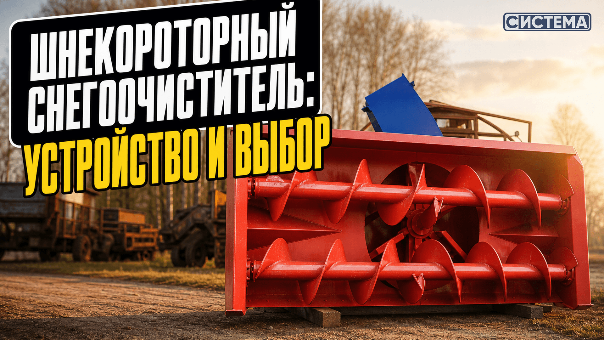 Шнекороторный снегоочиститель: как устроен, что берёт и на какой трактор ставится