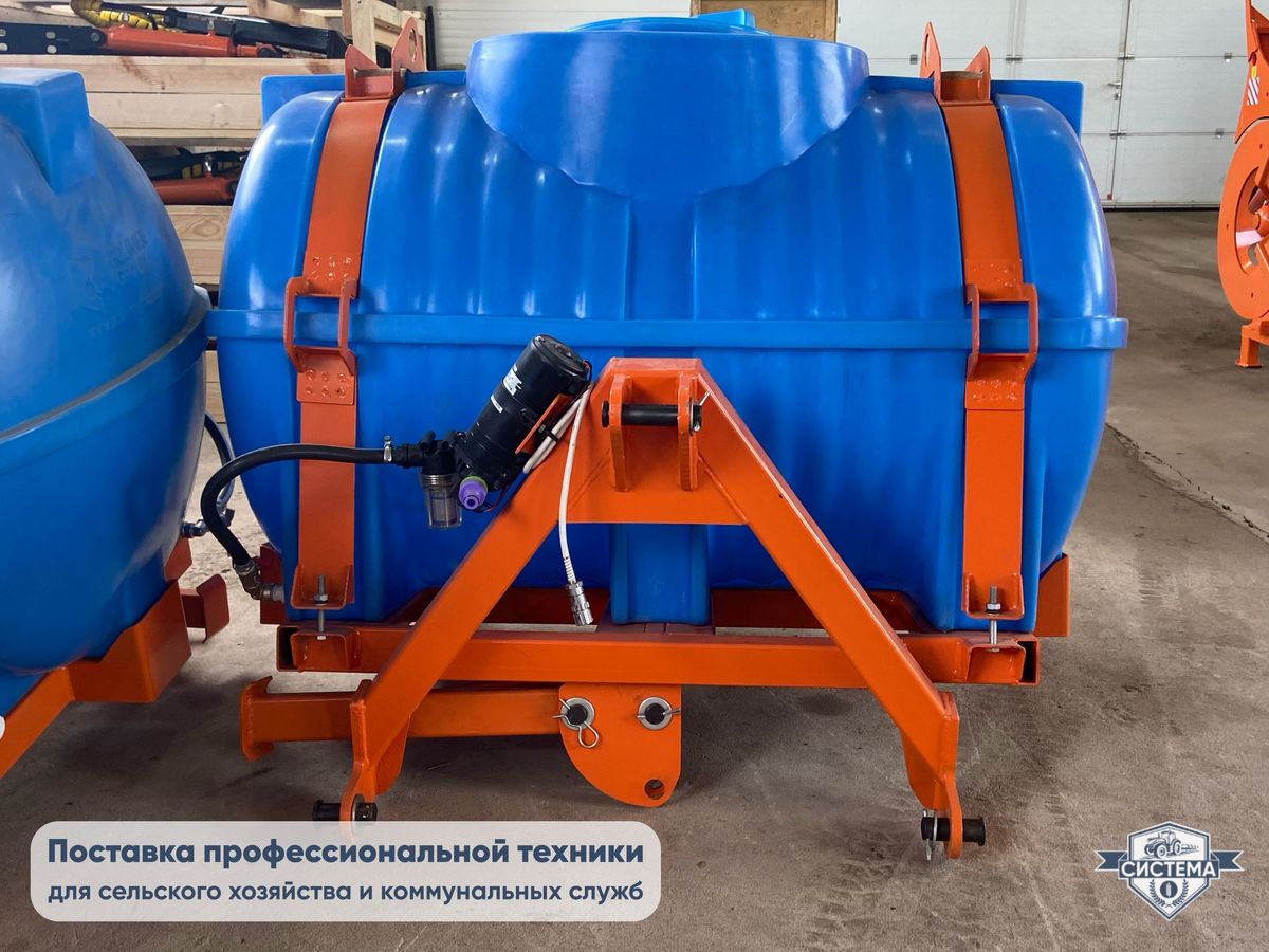 Щетка коммунальная с бункером и боковой щеткой (2м)