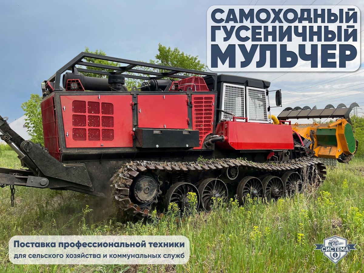 Самоходный гусеничный мульчер на базе ТЛП 4М (Алтай)