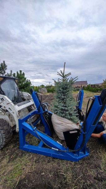 Пересадчик деревьев гидравлический (трактор или погрузчик)